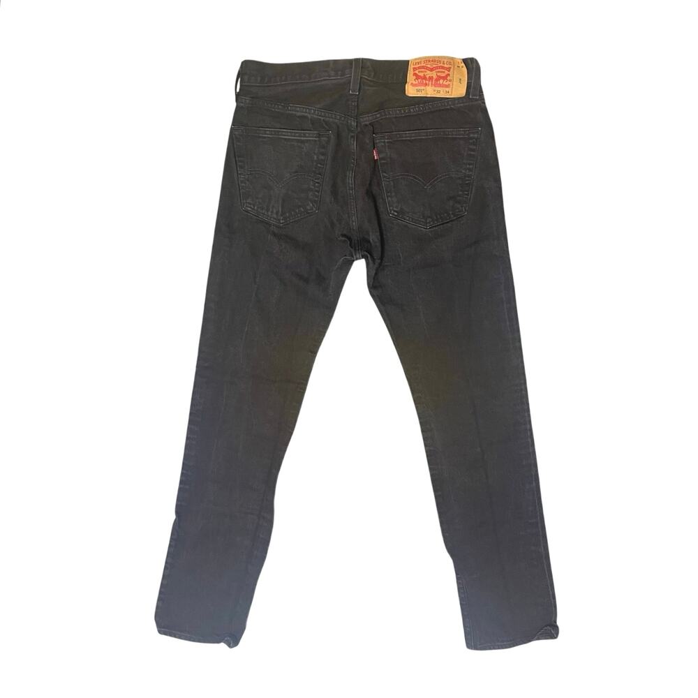 Levi’s Men’s 501 Black Button Fly Jeans Size 32 X 34 Classic